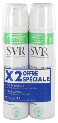 SVR Spirial Deodorants Anti-Transpirants Aerosols Komplekts 2 x 75 ml