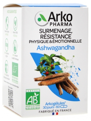 Arkopharma Arkogélules Ashwagandha Bio 60 Gélules