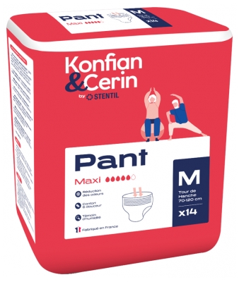 Stentil Konfian & Cerin Pant Maxi 14 Culottes Absorbantes pour Adultes Taille M