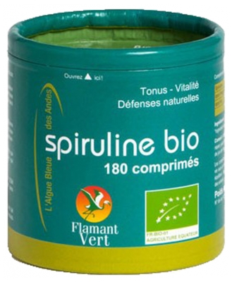 Flamant Vert Spirulina Organiczna 180 Tabletek 500 mg