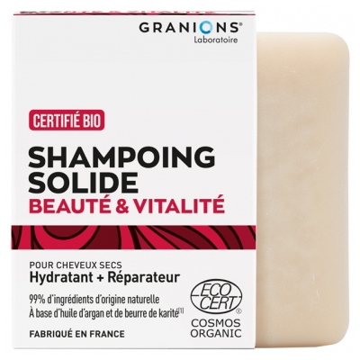 Granions Shampoing Solide Beauté & Vitalité Bio 80 g