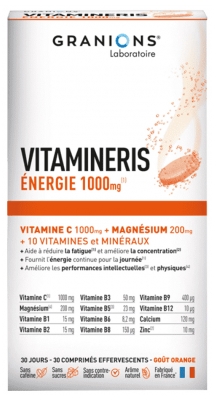 Granions Vitamineris Energy 1000mg 30 Effervescent Tablets