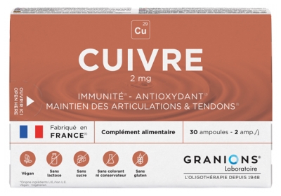 Granions Cobre 30 Ampollas