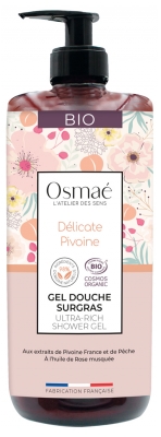 Osmaé Gel Douche Surgras Délicate Pivoine Bio 1 L