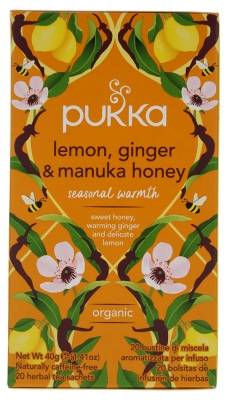 Pukka Jengibre Limón y Miel de Manuka Ecológica 20 Bolsitas