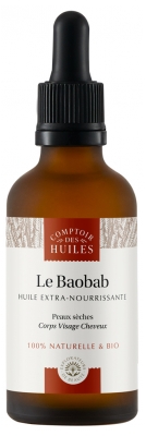 Comptoir des Huiles Organic Baobab Vegetable Oil 50ml