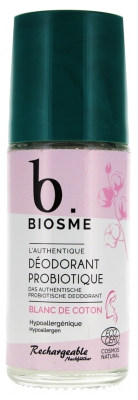Biosme Déodorant Soin Probiotique Blanc de Coton Roll-On 50 ml