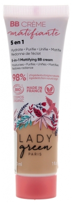 Lady Green 5-in-1 Mattifying BB Cream Organic 30ml
