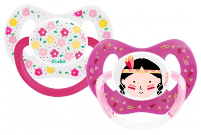 Dodie 2 Sucettes Physiologiques Silicone 18 Mois et +