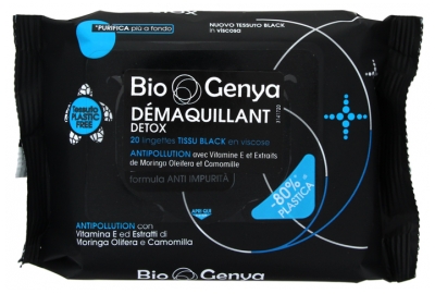 BioGenya 20 Salviette Detergenti Antinquinamento Detox