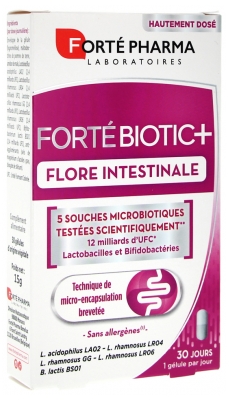 Forté Pharma FortéBiotic+ Flore Intestinale 30 Gélules