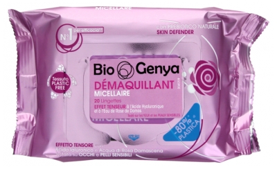 BioGenya 20 Salviette Detergenti Micellari a Effetto Tensore