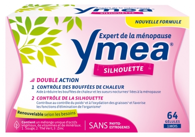 Ymea Menopause Hot Flashes and Silhouette 64 Capsules