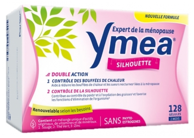 Ymea Menopause Hot Flashes and Silhouette 128 Capsules
