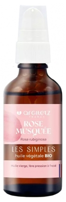 Argiletz Huile Végétale de Rose Musquée (Rosa rubiginosa) Bio 50 ml