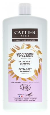 Cattier Champú de Uso Diario Extrasuave Leche de Avena Bio 1 L