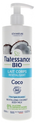 Natessance Lait Corps Revitalisant Coco Bio 400 ml