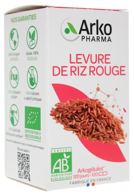 Arkopharma Arkogélules Levedura de Arroz Vermelho Bio 120 Cápsulas