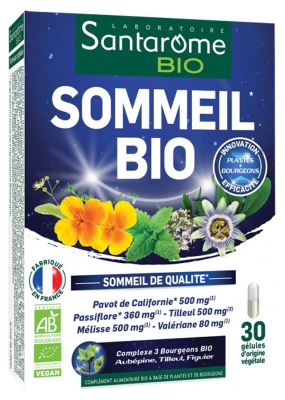 Santarome Bio Sommeil Bio 30 Gélules Végétales