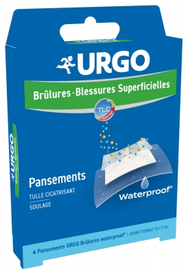Urgo Superficial Burns and Wounds 4 Waterproof Bandages