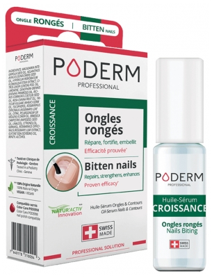 Poderm Crecimiento Uñas Mordidas Aceite-Serum Uñas & Contornos 8 ml