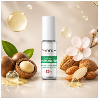 Poderm Hranilno Olje-Serum za strižene nohte in okolico 8 ml