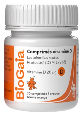 BioGaia Vitamin D 30 Chewable Tablets