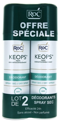 RoC Keops Dry Spray Deodorant 2 x 150ml