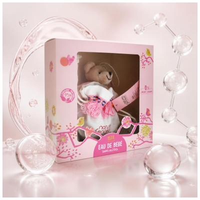 Cutia Nature & Senteurs Apă de Bebeluș Fetiță 50 ml + Doudou