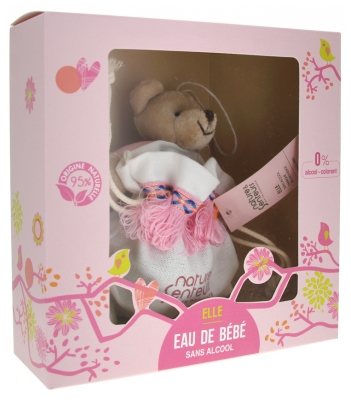 Nature & Senteurs Set de Regalo Agua Para Bebé Niña 50 ml + Doudou