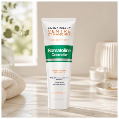 Somatoline Cosmetic Amincissant Ventre et Hanches Crème Effet Chaud 250 ml