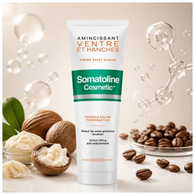 Somatoline Cosmetic Schlankmachende Bauch- und Hüftcreme mit Wärmeeffekt 250 ml