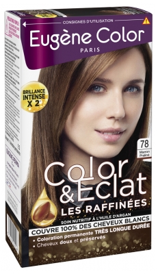 Eugène Color Color & Eclat - Les Raffinées Coloration Permanente Très Longue Durée - Coloration : 78 Marron Praliné