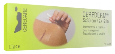 Cerecare Cerederm Retângulo Tratamento da Cicatriz 5 x 30 cm 10 Unidades