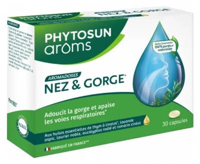 Phytosun Arôms Aromadoses Nez et Gorge 30 Capsules