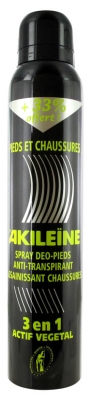 Akileïne Spray per Piedi e Scarpe 200 ml con 33% di Omaggio