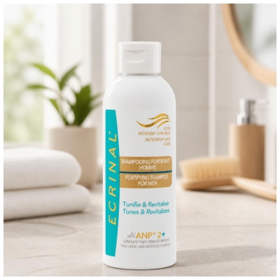 Ecrinal Intensiteettihoito Hiuksille ANP 2+ Vahvistava Shampoo Miehille 200 ml