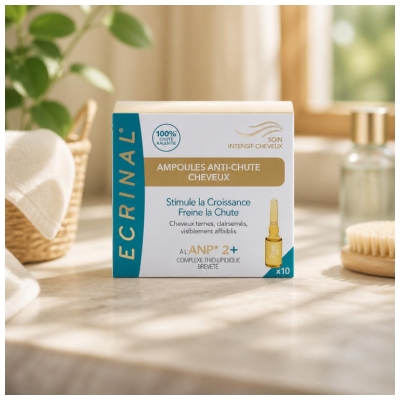 Ecrinal Soin Intensif Cheveux ANP 2+ Ampoules Anti-Chute Cheveux 10 x 5 ml