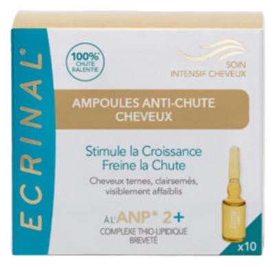 Ecrinal Soin Intensif Cheveux ANP 2+ Ampoules Anti-Chute Cheveux 10 x 5 ml