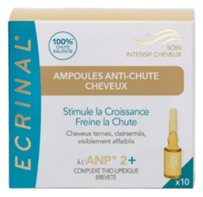 Ecrinal Tratament Intensiv Păr ANP 2+ Fiole Anti-căderea Părului 10 x 5 ml