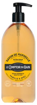 Le Comptoir du Bain Tradycyjne Mydło Marsylskie Wanilia-miód 1 L