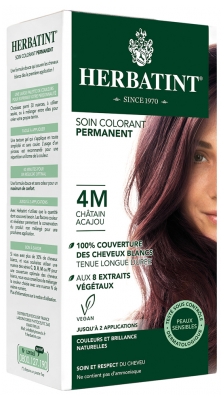 Herbatint Soin Colorant Permanent 150 ml - Coloration : 4M Châtain Acajou