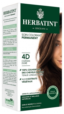 Herbatint Soin Colorant Permanent 150 ml - Coloration : 4D Châtain Doré