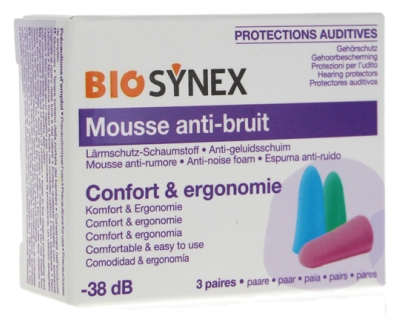 Biosynex Schaumstoff-Gehörschutz 3 Paare