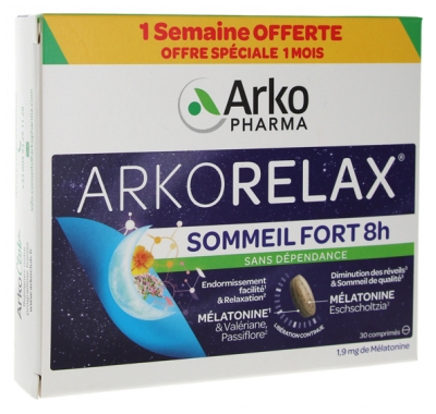 Arkopharma Arkorelax Strong Sleep 8H 30 Tablets Special Offer