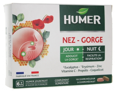 Humer Nose/Throat 10 Day Tablets + 5 Night Tablets