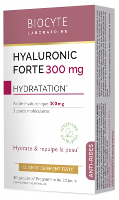 Biocyte Hyaluronic Forte 300 mg Anti-Aging 30 Capsule + 1 Bracciale Gratis