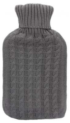 Cassandra Hot Water Bottle Knitting 1,8L - Colour: Grey