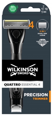 Aparat de ras cu Trimmer de Precizie Wilkinson Quattro Essential 4
