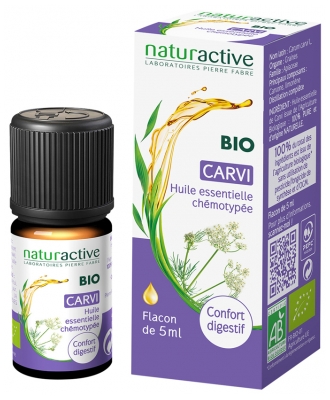 Naturactive Huile Essentielle Carvi (Carum carvi L.) Bio 5 ml